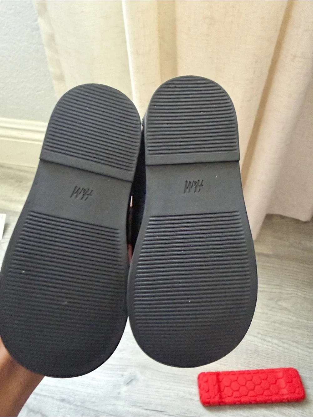 Toddler Boy H&M Black and White Penny Loafers